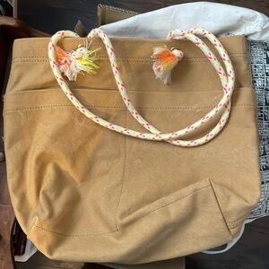 Madewell canvas tote with rope handles - like new